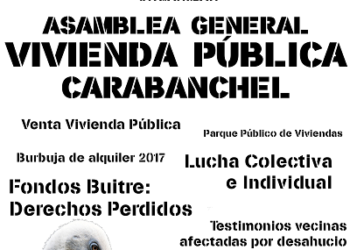 Asamblea General sobre la Vivienda Pública en Carabanchel