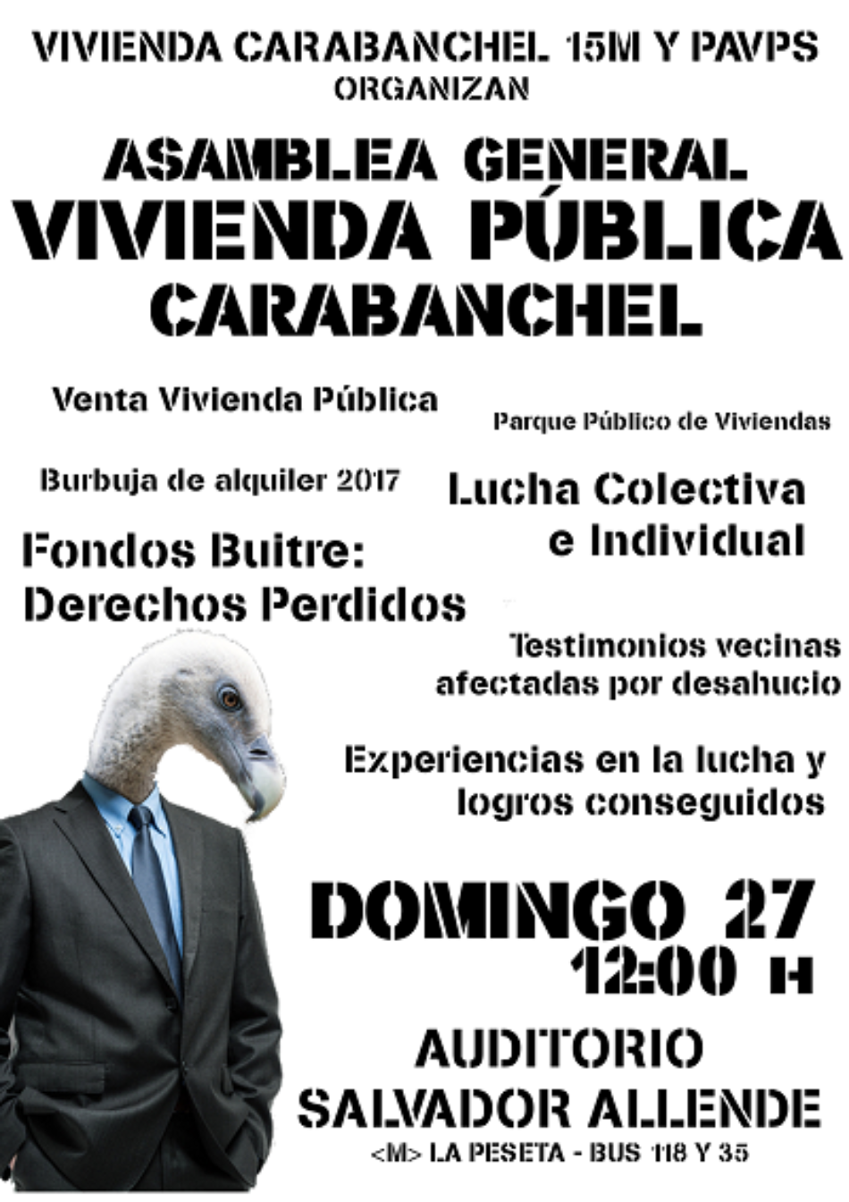 Asamblea General sobre la Vivienda Pública en Carabanchel