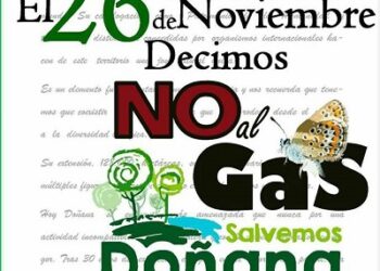 Marcha-Manifestación contra el almacén de gas en Doñana