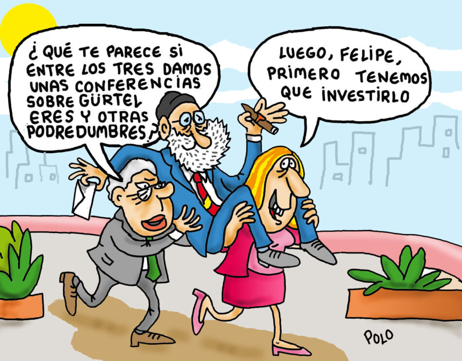 Felipe y Susana con Rajoy