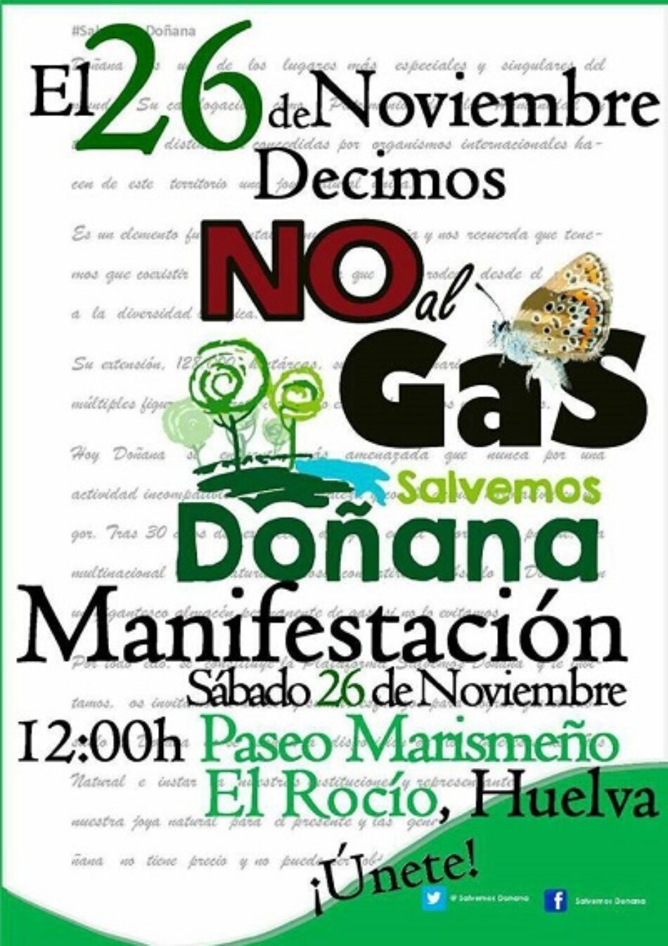 EQUO llama a manifestarse por Doñana este sábado