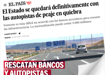 Garzón y Alonso piden que el ministro de Fomento explique con urgencia en el Congreso su anuncio de que el Estado se quedará con las 8 autopistas en quiebra y con su deuda