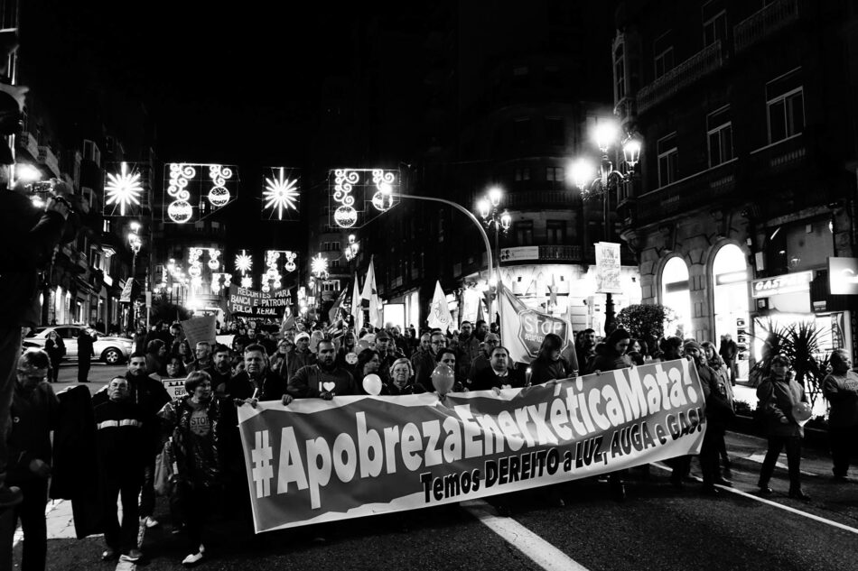 Manifestación para denunciar que a pobreza enerxética mata