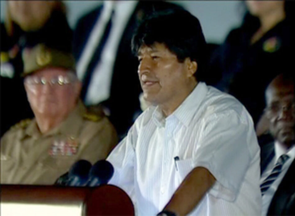 Evo Morales: “Fidel está por encima de su propia vida”