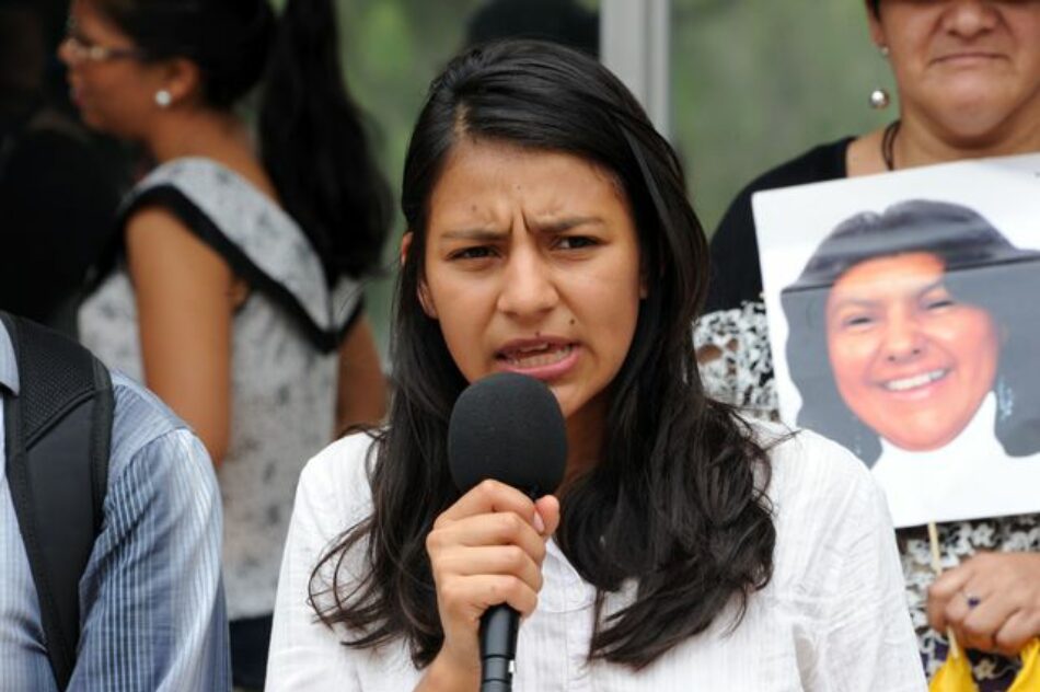 Hija de Berta Cáceres exige justicia