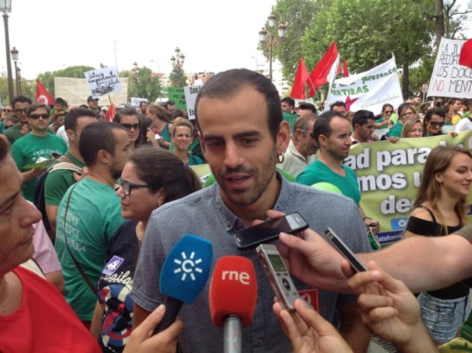 IU se suma a las reivindicaciones en defensa de la educación pública andaluza