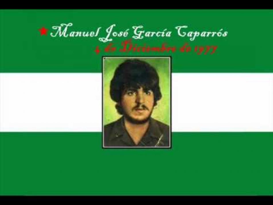Una estrella roja para la bandera verde, blanca y verde. Un homenaje al mártir Caparrós en el día de Andalucía