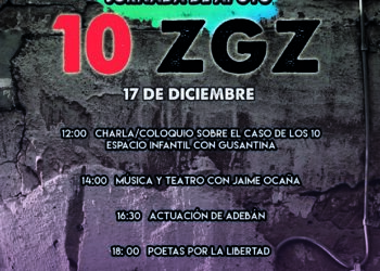 Jornada de apoyo a los 10 antifascistas de Zaragoza que les piden 66 años de prisión