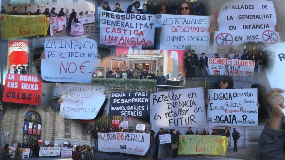 Concentració davant “Casa d’Infants” en defensa d’un servei públic per a la infància