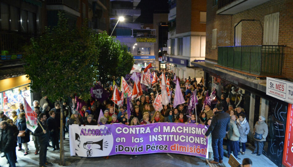 Las calles de Alcorcón «clamaron» por la dimisión de David Pérez