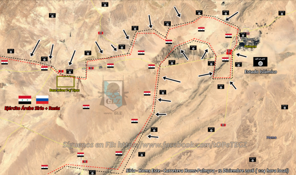 Siria – El ISIS toma Palmyra y avanza sin control tomando la carretera y acercándose a la Base Aérea T-4