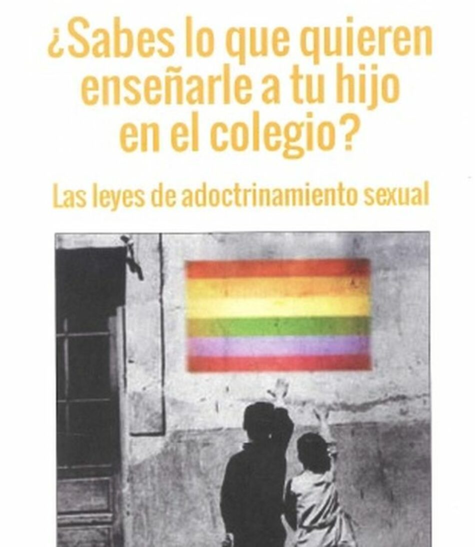 Denuncian la «patente homofobia y el sectarismo» que despliega hazteoir.org en la propaganda que envía a los centros escolares