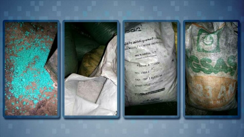 Hallan en Alepo productos químicos saudíes enviados a terroristas