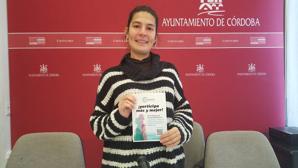 Ganemos Córdoba pide mayor protagonismo de las Juntas Municipales de Distrito en la dinamización de los centros cívicos