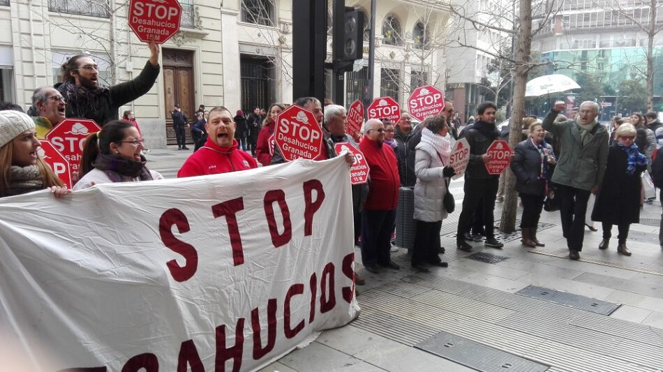 Stop Desahucios Granada reivindica alquileres sociales y daciones en pago retroactivas