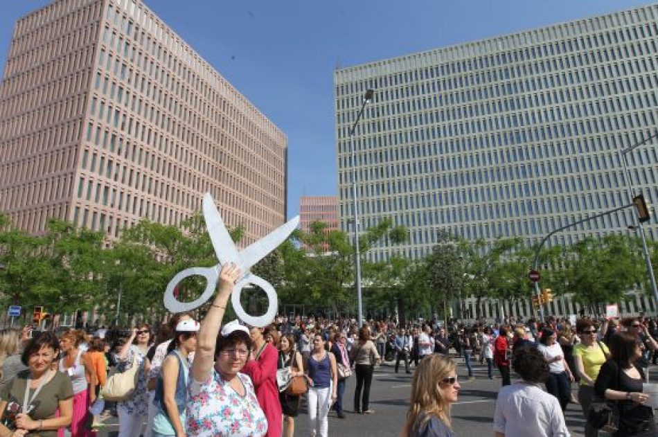 Tercer día de huelga del personal de la limpìeza de la Ciudad de la Justicia