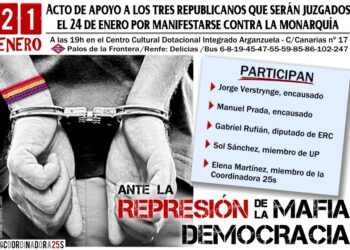 Acto de apoyo ante el juicio a tres republicanos