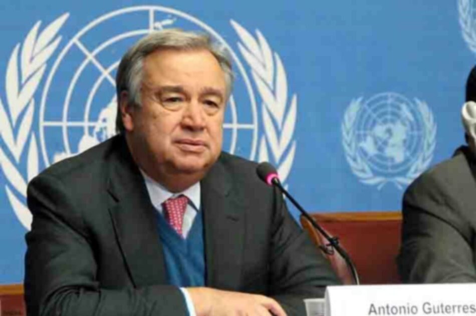 António Guterres llama a la paz mundial
