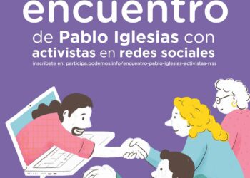 Pablo Iglesias celebra un encuentro con algunos de sus seguidores más activos en redes sociales