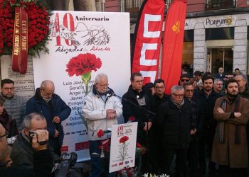 40º aniversario del atentado contra los abogados laboralistas de Atocha