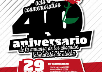 Acto conmemorativo por el 40 aniversario de la matanza de los abogados laboralistas de Atocha