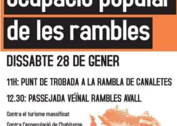 CGT de Barcelona juntament amb mig centenar d’organitzacions socials  ocuparan les Rambles el dissabte