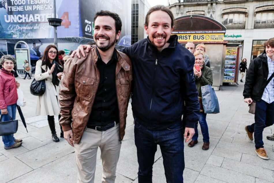Pablo Iglesias y Alberto Garzón defienden la unidad en la Complutense