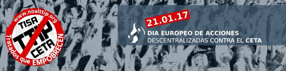 Seis ciudades andaluzas se suman al día europeo de acciones descentralizadas contra el CETA