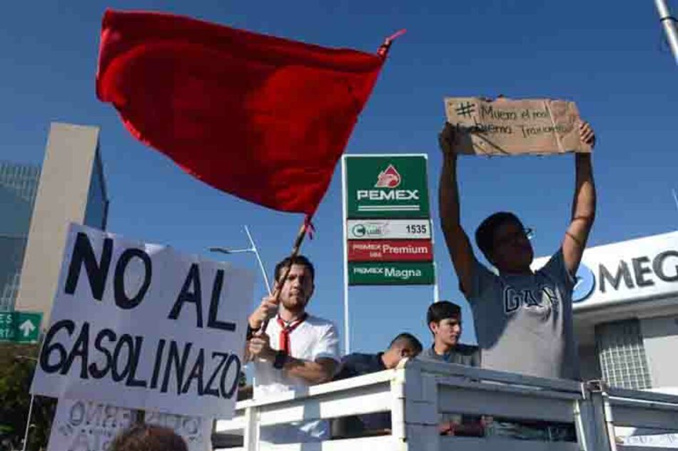 PAN de México protesta contra gasolinazo