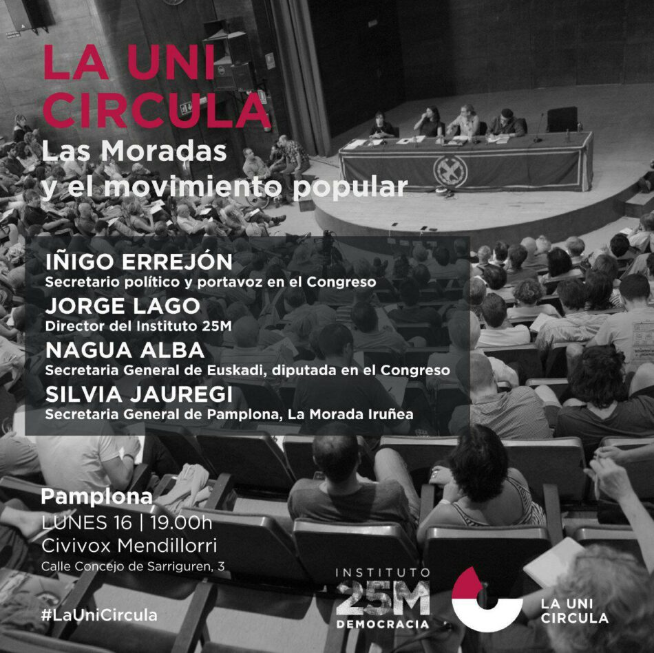 Íñigo Errejón participa en la presentación de ‘La Uni Circula’ en Pamplona