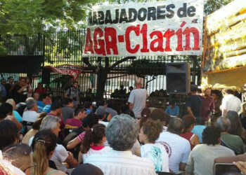 Jornada Nacional de Movilización en todas las empresas del Grupo Clarín de toda Argentina
