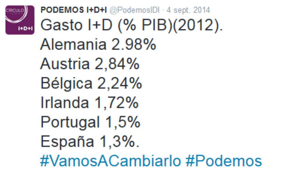 El Área de Políticas científicas señala la apuesta por la ciencia como base del cambio