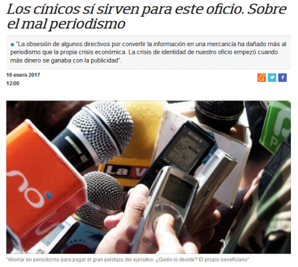 El periodista Gervasio Sánchez: “algunas estructuras están coronadas por personas sin escrúpulos que han alcanzado la cima del poder por razones ajenas a nuestro oficio”