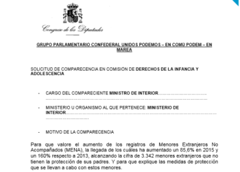 En Comú Podem demana la compareixença del Ministre de l’Interior per l’augment de l’arribada a Espanya de Menors Estrangers No Acompanyats