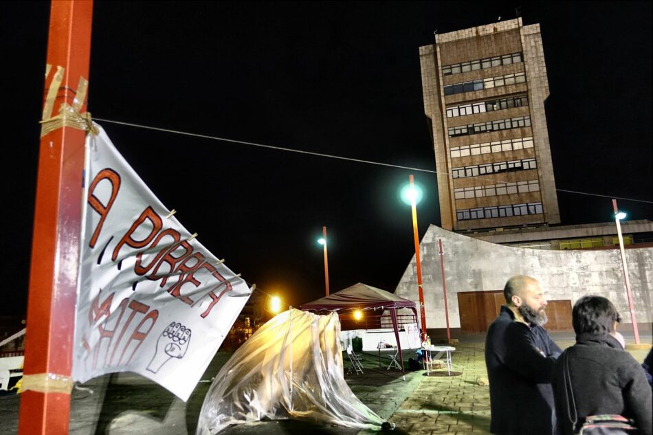 La pobreza mata: acampan en Vigo para reclamar soluciones
