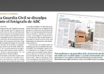 La Asociación Nacional de Informadores Gráficos de Prensa y Televisión (ANIGP-TV) denuncia actuación «desproporcionada de la Guardia Civil»