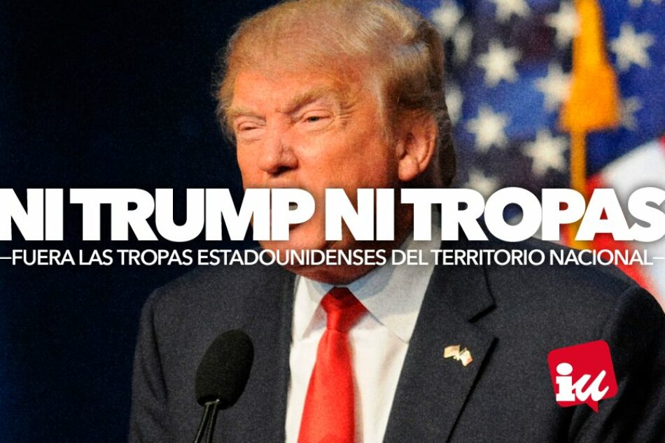 Garzón y Albiol presentan la campaña ‘Ni Trump ni tropas’ para exigir la marcha de EE.UU de las bases e impedir las torturas y las armas nucleares en suelo español