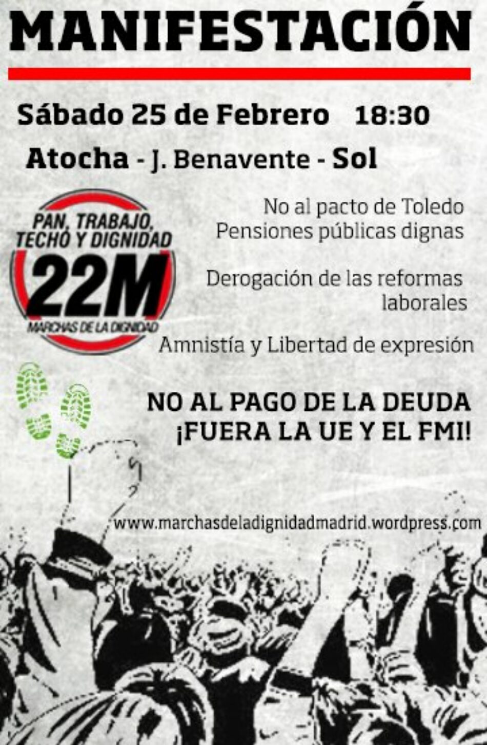 La CGT tomará las calles este sábado junto a las Marchas de la Dignidad en defensa de las Pensiones Públicas y de “Lo Público y lo Común”