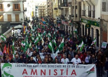 Cerca de 3.000 manifestantes en Jaén por la amnistía y libertad para Andrés Bódalo