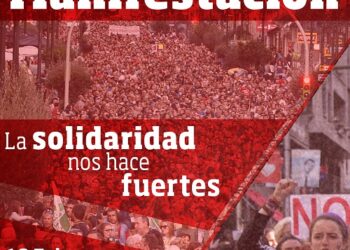 18-F, manifestación Antirrepresiva en Madrid: «la solidaridad nos hace fuertes»