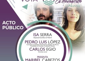 Acto central de Podemos en Movimiento en Murcia el próximo martes 7 de febrero con Isabel Serra, diputada en la Asamblea de Madrid