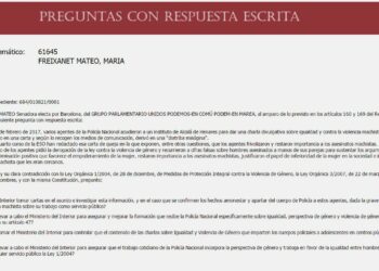 En Comú Podem solicita la comparecencia de Rajoy en el Senado para que explique las medidas urgentes que piensa adoptar después de que ya se contabilicen 10 asesinatos de mujeres en lo que va de año
