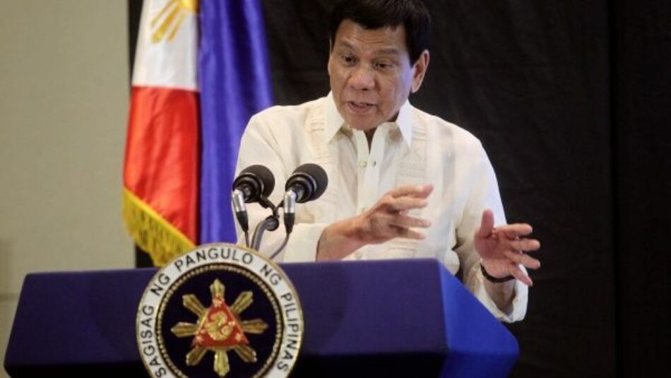 Duterte aboga por restaurar la pena de muerte en Filipinas