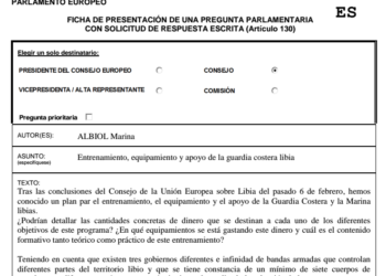 IU pide al Consejo que aclare quiénes son los guardacostas libios a los que va a entrenar la UE y a qué autoridad obedecen