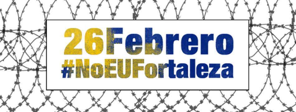 Más de 30 ciudades españolas salen a la calle para mostrar su rechazo a la «Europa Fortaleza» y exigir una acogida real y humana