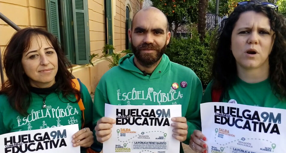 Participa respalda las reivindicaciones en defensa de la educación pública