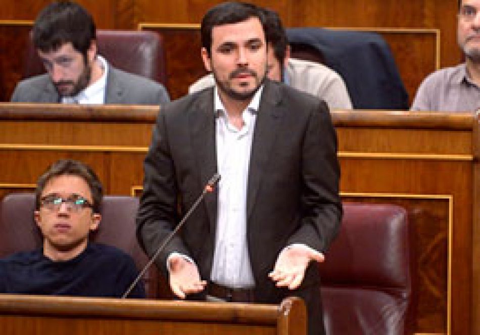 Garzón reclama a Montoro que “aplique ya” el impuesto a las transacciones financieras para recaudar 1.000 millones más como Italia o Francia de la “minoría ultra rica que ha saqueado el país”