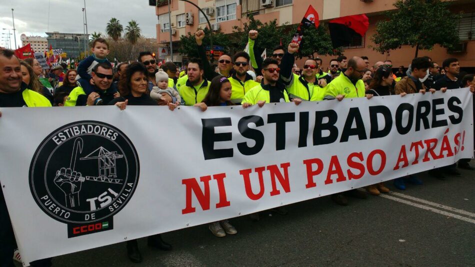 IU lamenta que PSOE y C´s impidan a los estibadores comparecer en el Parlamento andaluz