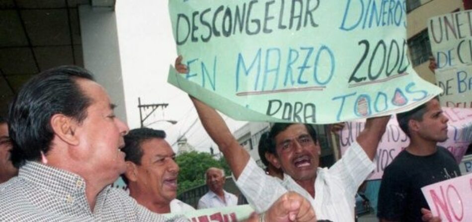 Marcha hoy en Quito para recordar crisis por feriado bancario