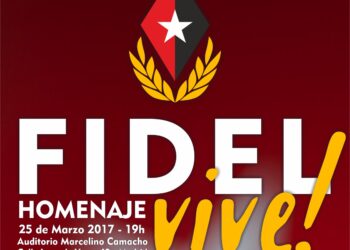 Homenaje en Madrid a Fidel Castro: 25 de marzo